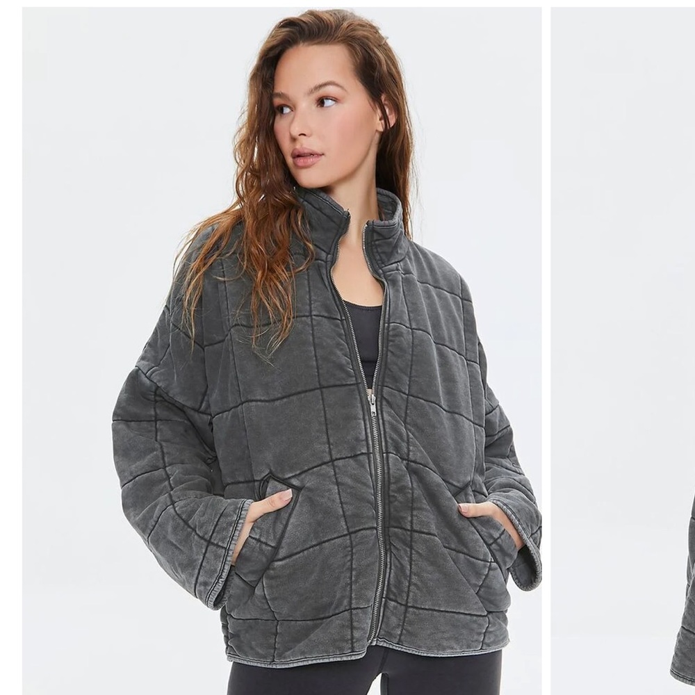 Quilted zip jacket